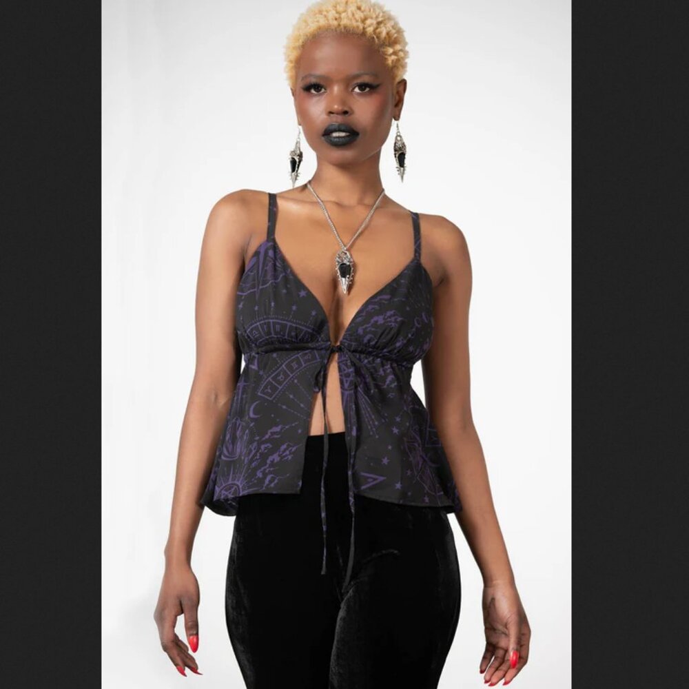 NWT Killstar Pendant Chiffon Top